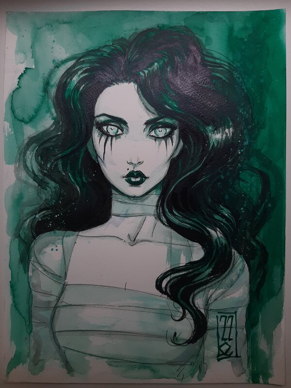 Olivier Ledroit, Requiem - Rebecca en lemure - Original art