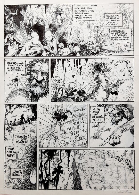 Peter Pan par Régis Loisel - Planche originale