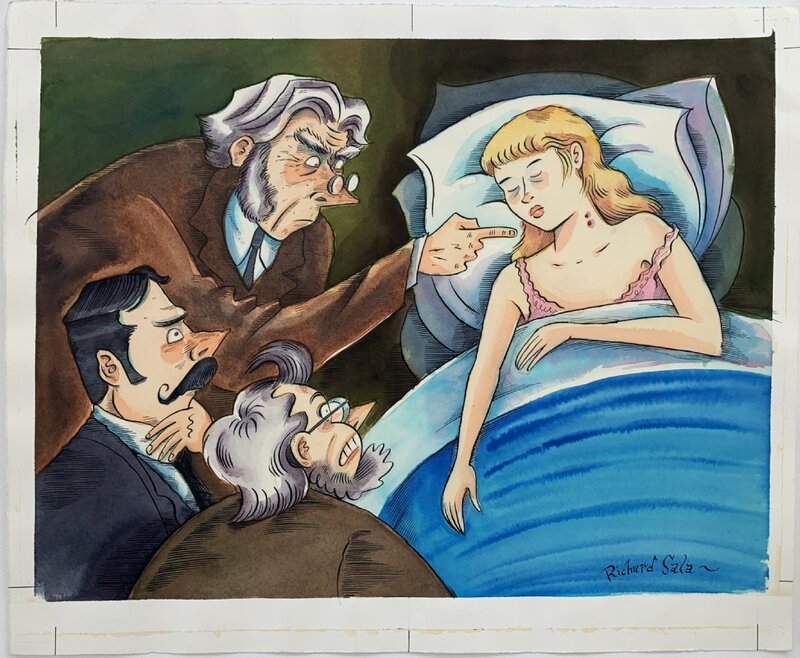 Richard Sala - Dracula 16 - Illustration originale