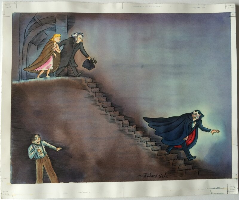 Richard Sala - Dracula 18 - Illustration originale