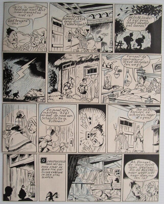 De sprietatoom par Willy Vandersteen - Planche originale