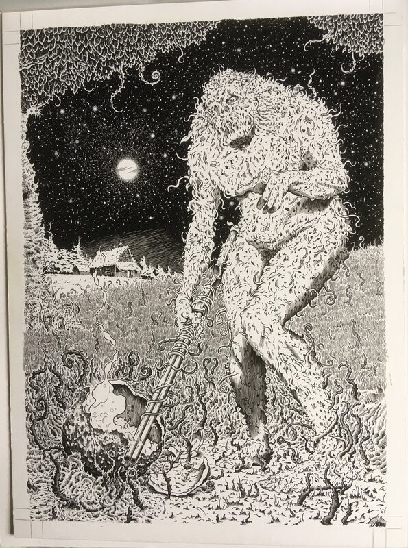 Weeds by Chris Odgers for Night Shift by Stephen King. - Original Illustration