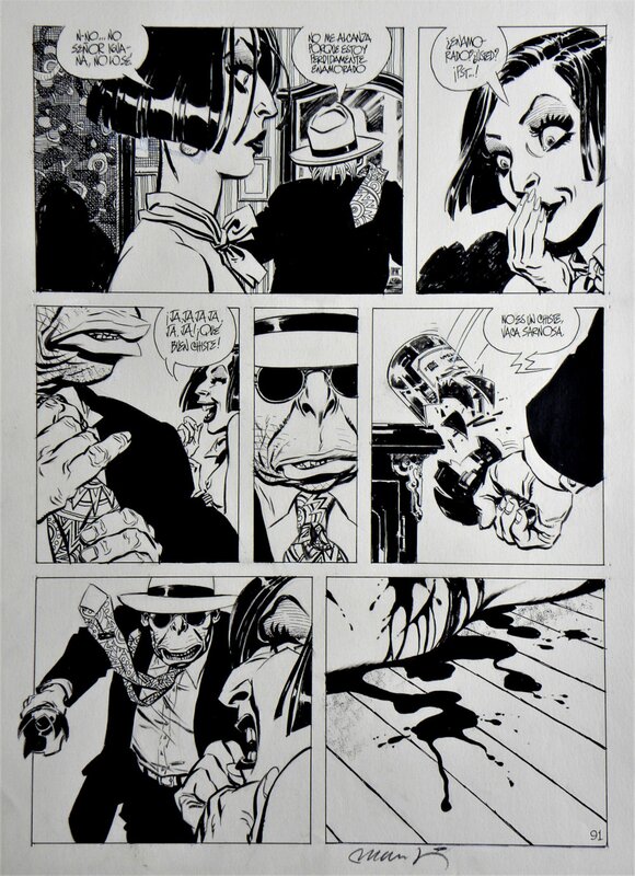 Domingo Mandrafina, Carlos Trillo, 1989 - La grande arnaque - Comic Strip
