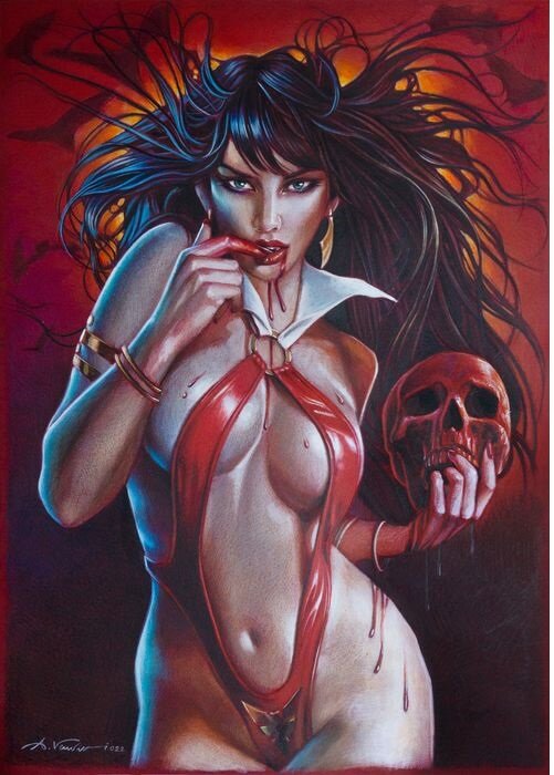 For sale - Vampirella by Antonello Venditti - Original Illustration