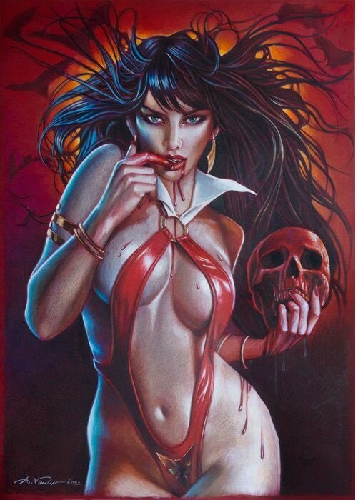 Vampirella par Antonello Venditti - Illustration originale