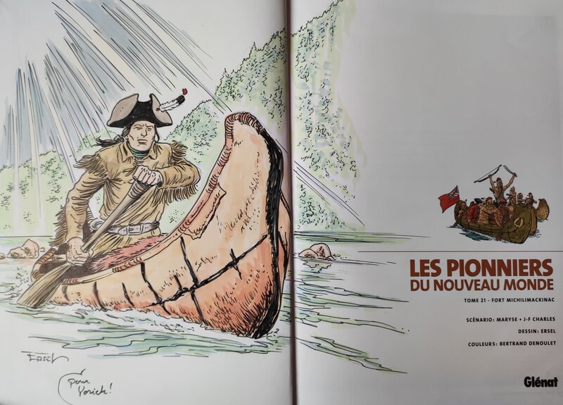 Ersel, Les pionniers du nouveau monde T.21 Fort Michilimackinac - Sketch