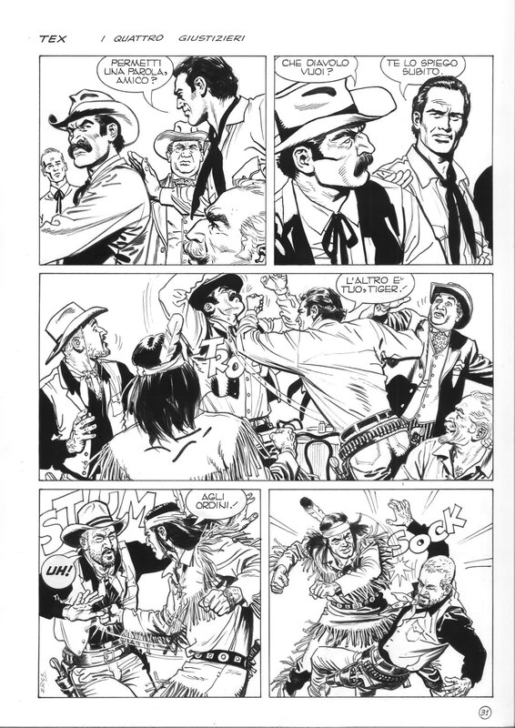 Tex Speciale 26 par Ernesto Garcia Seijas - Planche originale