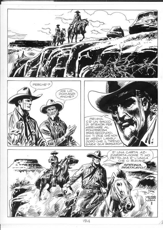 Tex Speciale 6 par José Ortiz - Planche originale