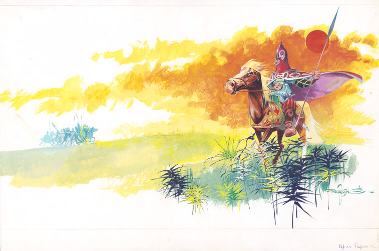 Fred Julsing Jr., Fred Julsing | Stenen op de steppe - Original Illustration