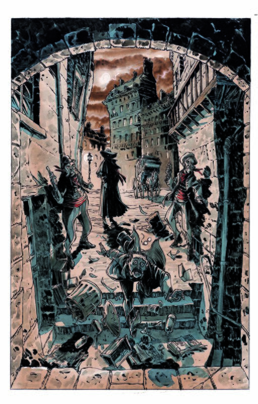 Tiburce Oger, Illustration l'enfer pour aube tome 1 - Planche originale
