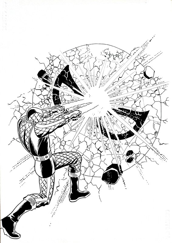Eduardo Alpuente, Amazing SPIDERMAN/ SPIDER-MAN 72 D'APRES JOHN BUSCEMA - Original Cover