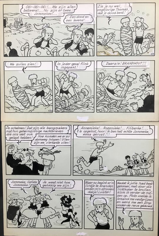 De zonnemummie par Jef Nys - Planche originale