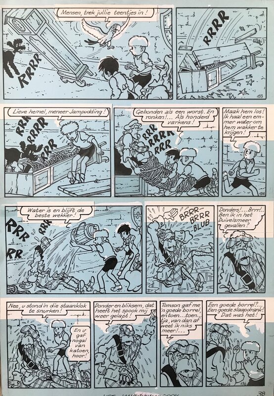 Het jampuddingspook par Jef Nys - Planche originale