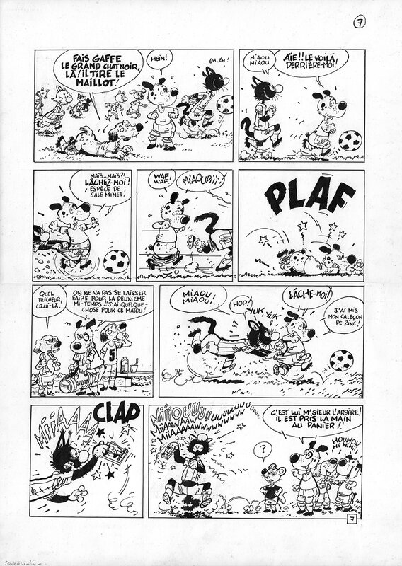 Ratapoil par Marc Wasterlain - Planche originale