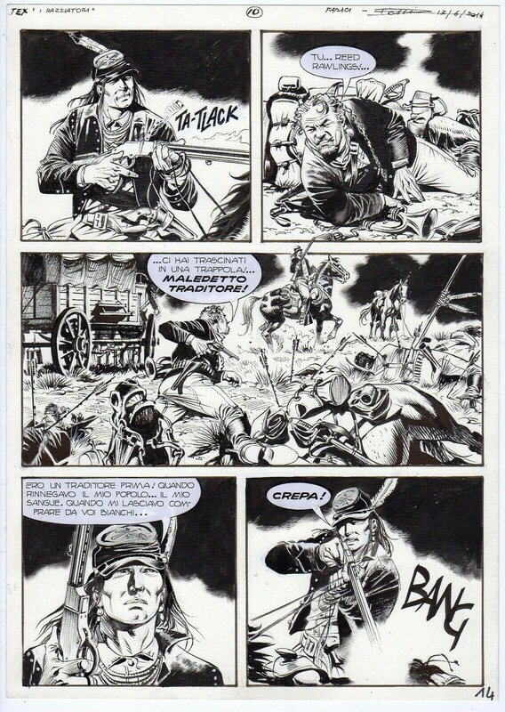Maurizio Dotti, Tex n.662  'CAROVANA DI AUDACI' - Comic Strip