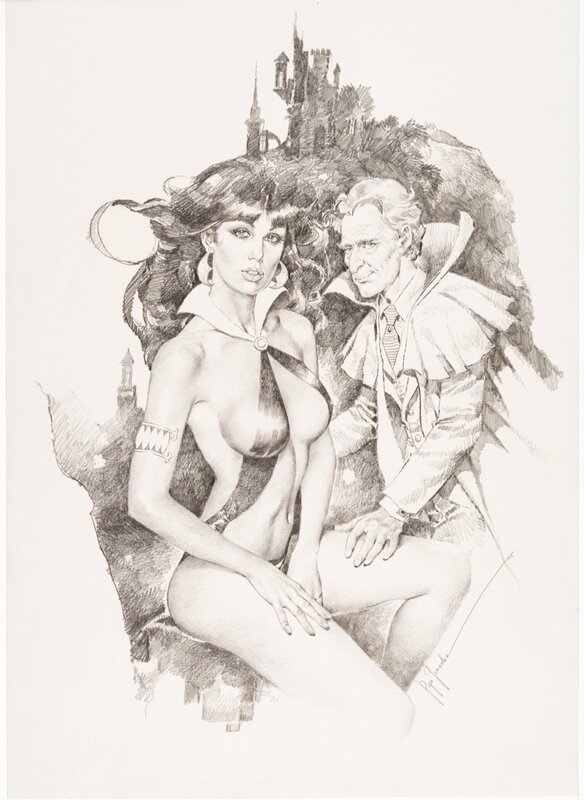 José González, Vampirella and Pendragon - Illustration originale