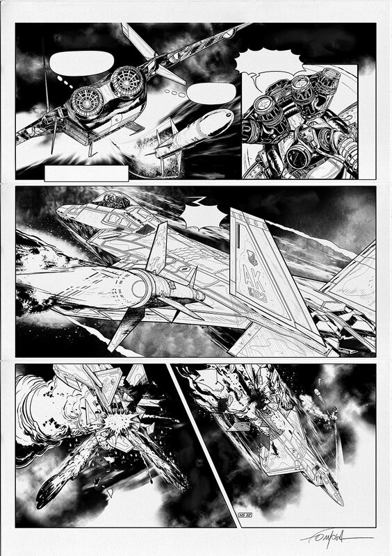 BUCK DANNY T54 P32 par Gil Formosa - Planche originale