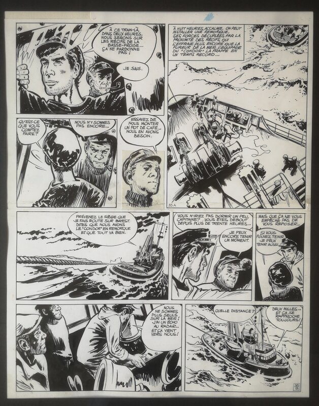 René Follet, Maurice Tillieux, S.O.S. Bagarreur planche 35 - Comic Strip