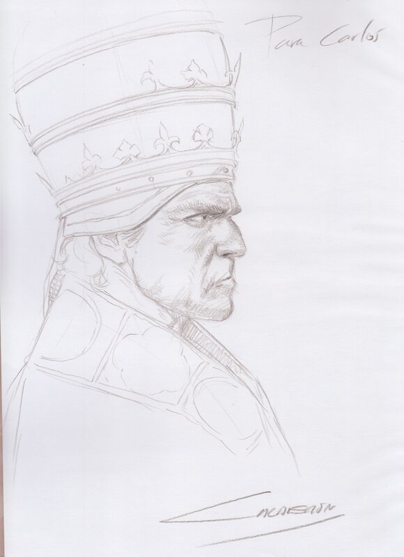 Le Pape by Jaime Caldéron - Sketch