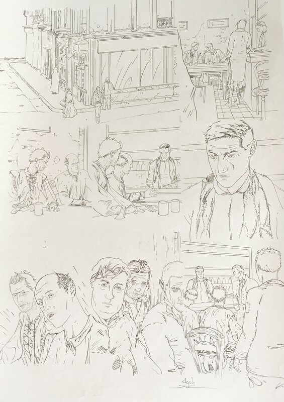 En vente - Stéphane De Caneva, Page 16 - L'affaire de l'auberge rouge - Planche originale