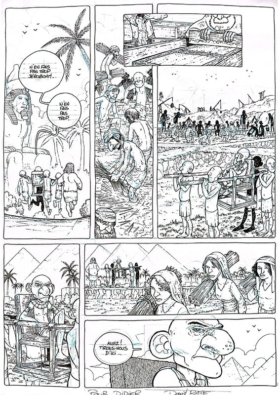 L'exode selon Yona par David Ratte - Planche originale