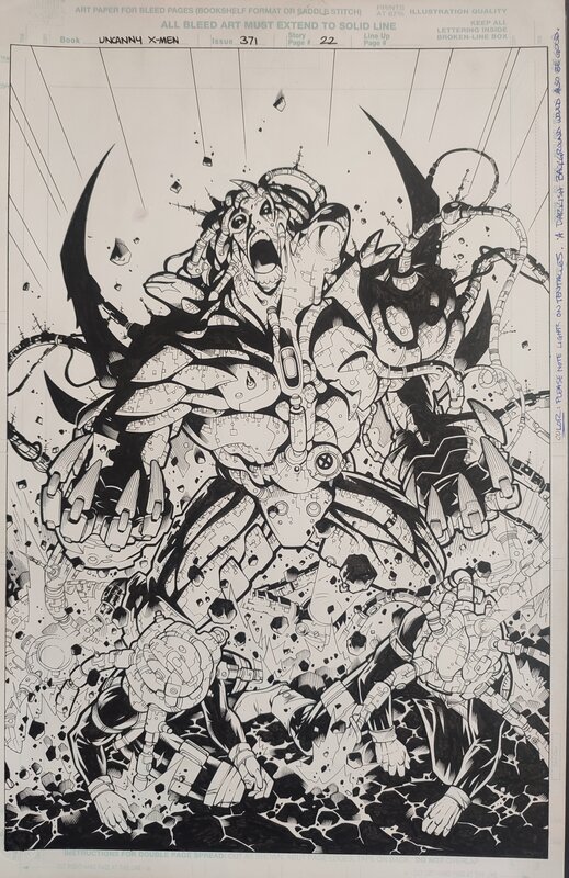 En vente - Jim Cheung, Mark Morales, Uncanny X-men 371 p22 - Planche originale