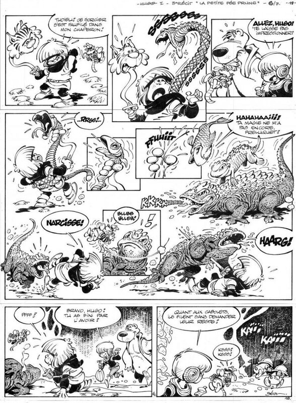 Bédu, Hugo T1 - Le sortilège du haricot - Planche originale