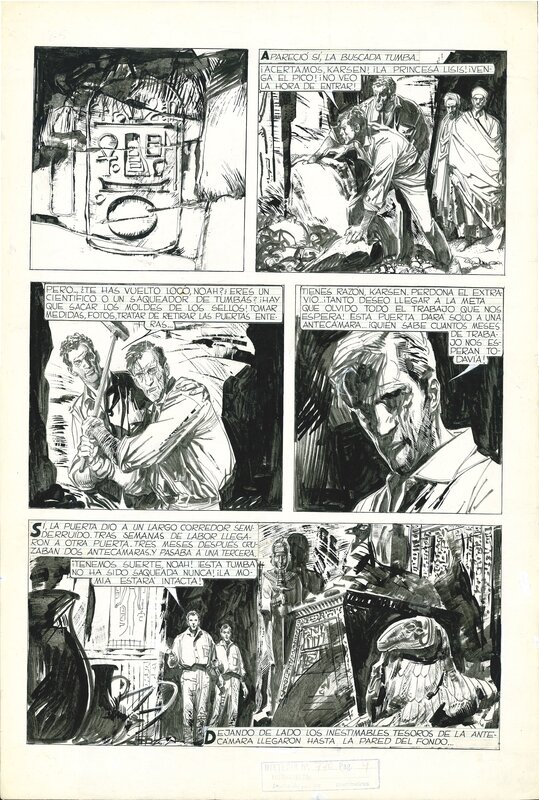Alberto Breccia, Mort Cinder: Le tombeau de Lisis - Comic Strip