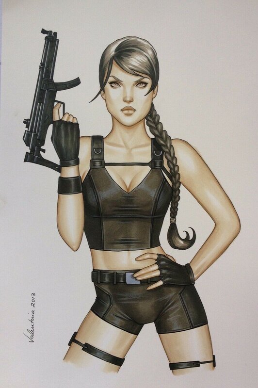 Conny Valentina, Lara Croft - Tomb Raider - Planche originale