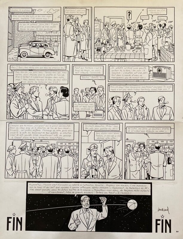 Blake & Mortimer - La machination Voronov - Juillard- Pl finale - Planche originale