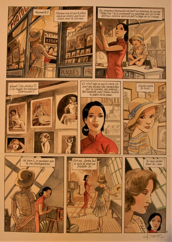 China LEE par Jean-François Charles - Planche originale