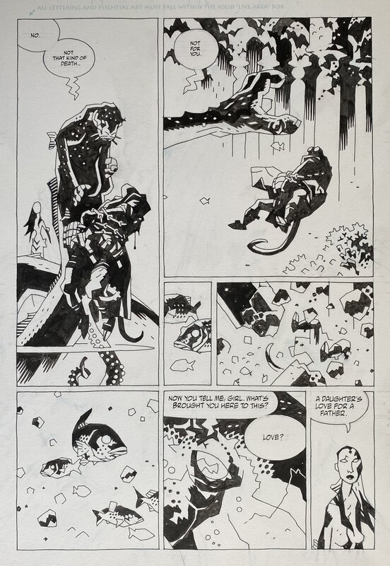 Mike Mignola, Hellboy: The Third Wish #1 - Planche originale