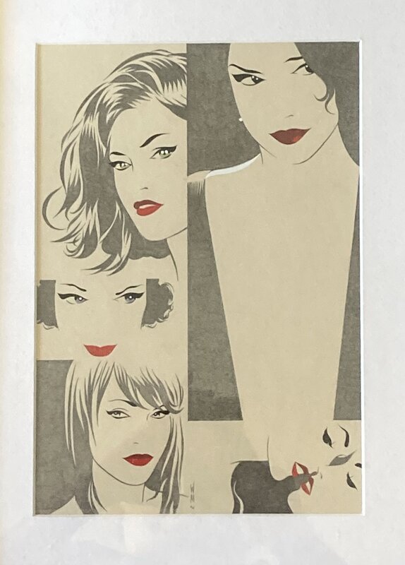 Walter Minus, Julia and her pretty friends - Planche originale