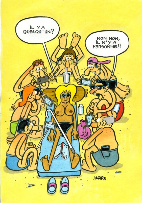 Bronzage solitaire by Éric Ivars - Comic Strip