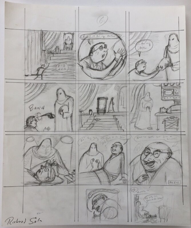 Richard Sala - My Father's Brain - prelim p6 - Original art