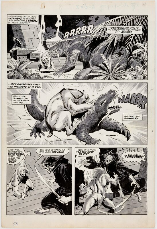 Neal Adams, John Buscema, Savage Tales #7 - Ka-Zar & Zabu by Buscema & Adams! - Comic Strip