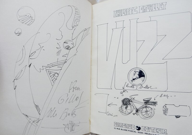 Vuzz et son Solex by Philippe Druillet - Sketch
