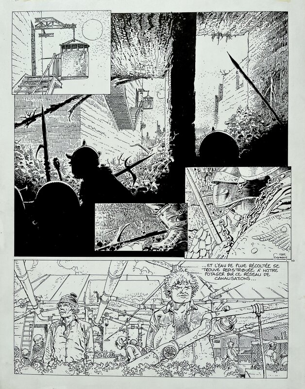 Hermann, 1982 - La Cage - Pg.10 - Planche originale