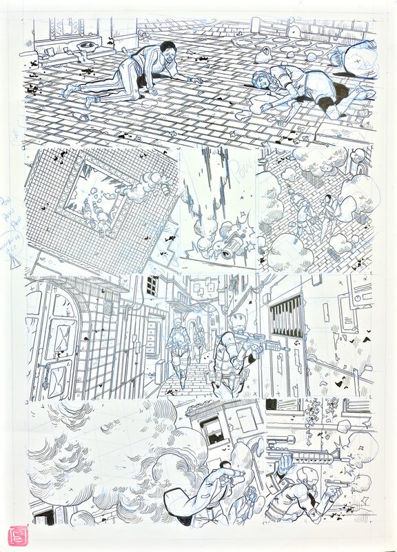 En vente - Mathieu Bablet, Page #150, from Carbone & Silicium - Planche originale