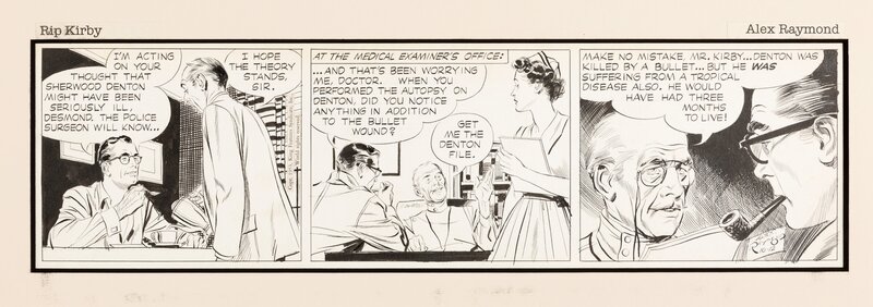 Alex Raymond, Rip Kirby - 12 Octobre 1953 - Comic Strip