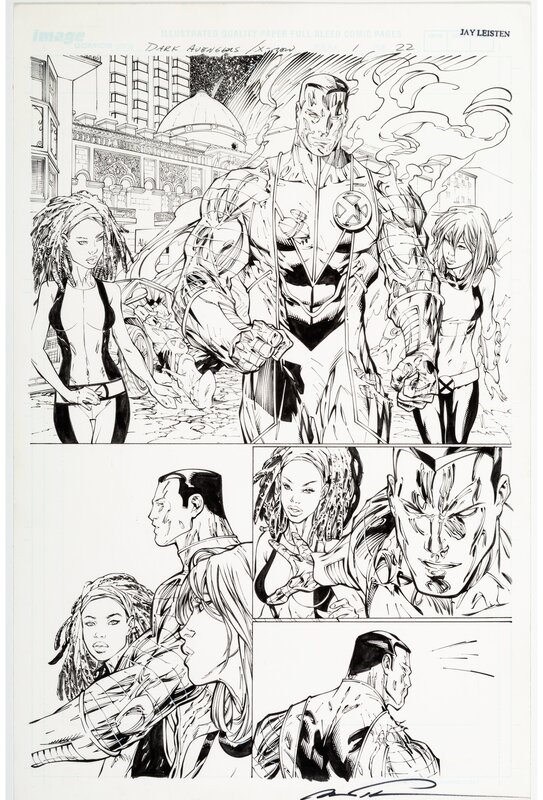 Marc Silvestri, Jay Leisten, Dark Avengers / X-Men : Utopia - #1 p22 - Planche originale