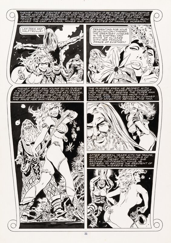 Frank Thorne, 1994 - Ghita de Alizar - p31 - Comic Strip