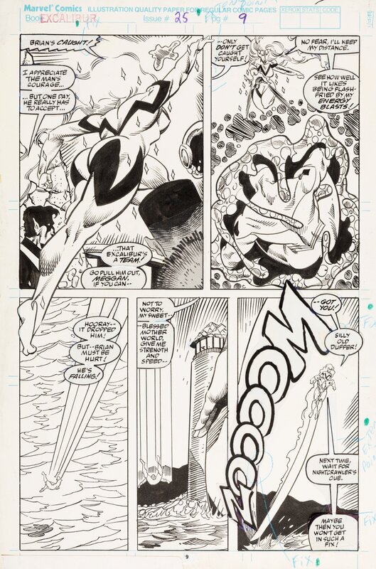 Chris Wozniak, Al Milgrom, Excalibur - Guess Who's Coming For Phoenix ? - #25 p.7 - Planche originale