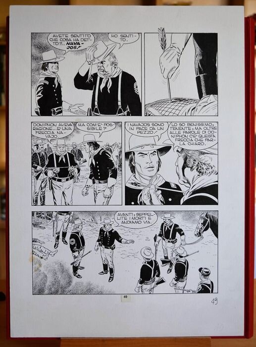 For sale - Fabio Civitelli, Claudio Nizzi, Tex WILLER N°475 : LE PRÉSAGE, PAGE 49 - Comic Strip