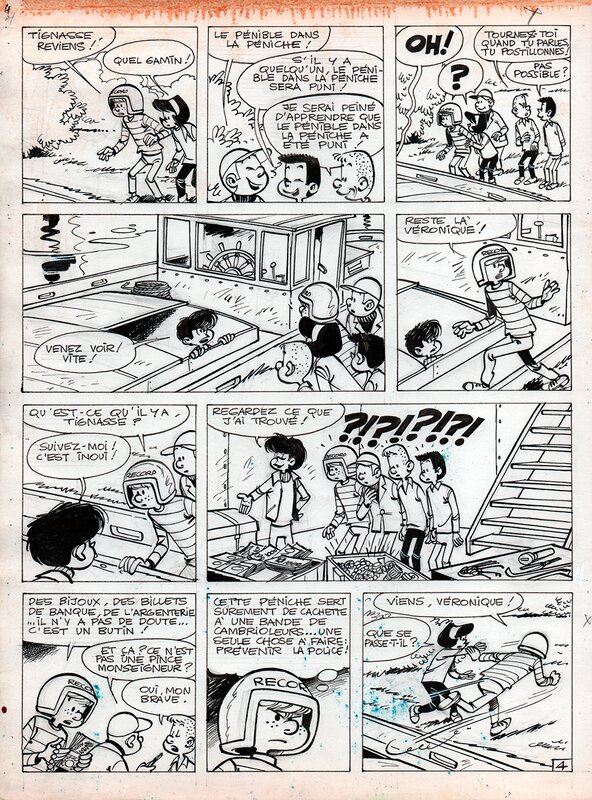 RECORD et VERONIQUE par Will, René Goscinny - Planche originale