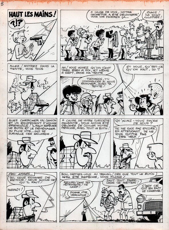 RECORD et VERONIQUE par Will, René Goscinny - Planche originale