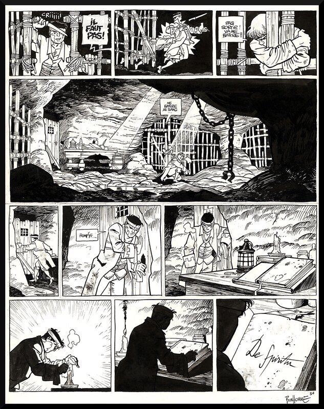 Matthieu Bonhomme, Fabien Vehlmann, 2002 - Le Marquis d'Anaon - Tome 1: L'île de Brac - Comic Strip