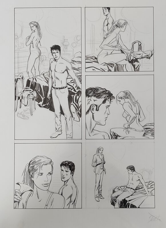 Giovanni Freghieri, Dylan Dog unused page - Comic Strip