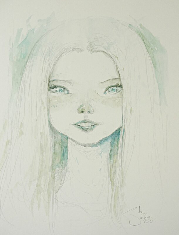 Hypnotic Girl 2020 par Tony Sandoval - Illustration originale