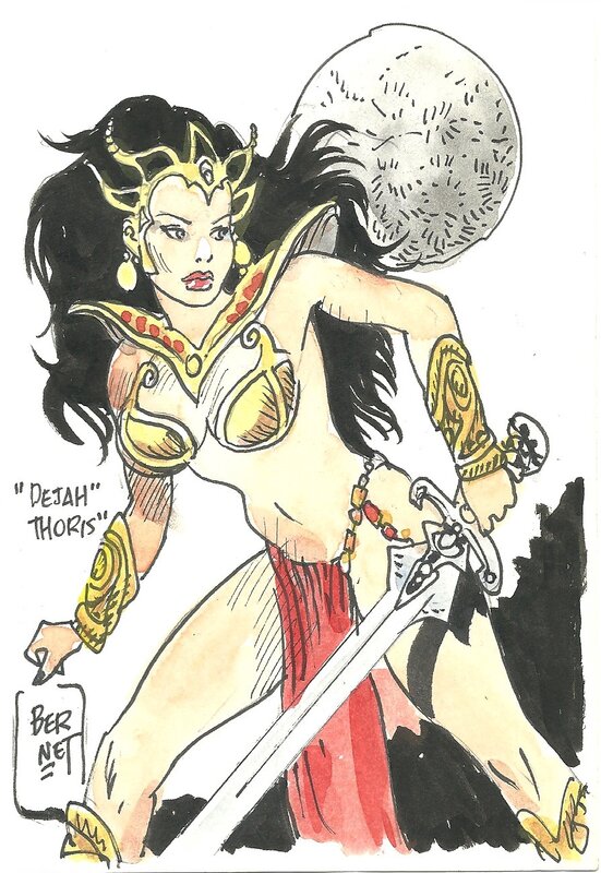 Dejah Thoris par Jordi Bernet - Illustration originale